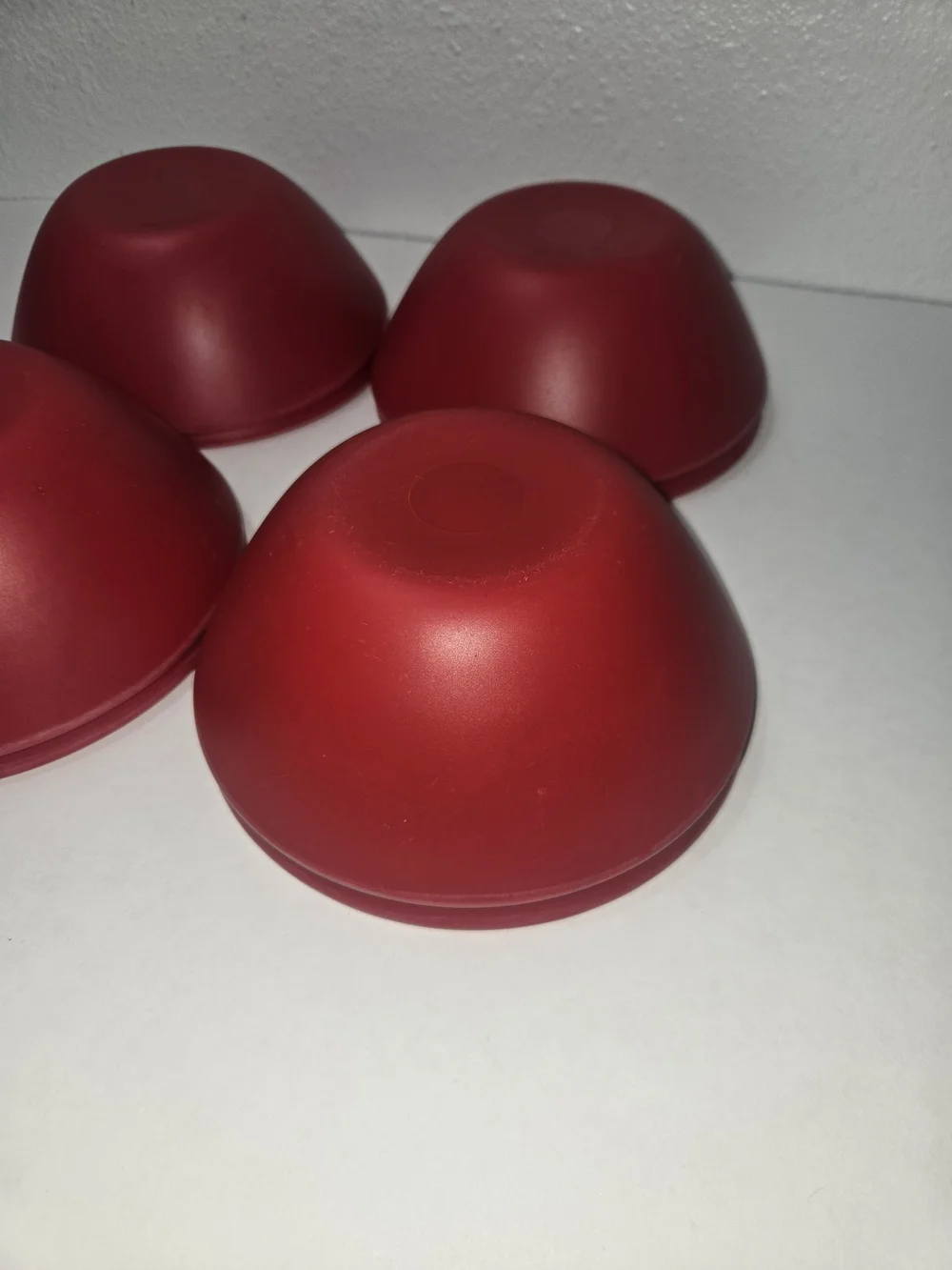 Red Dining Bowls - Set of 8
